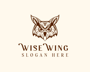 Wild Horned Owl logo design