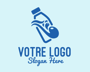 Milk Bottle Splash  Logo