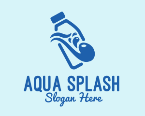 Splash - Milk Bottle Splash logo design