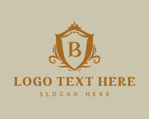Agency - Ornate Royal Shield logo design