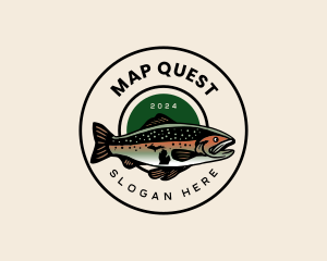 Michigan Fish Trout logo design