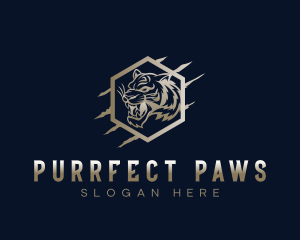 Majestic Tiger Scratch logo design