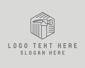 Labor - Hexagon Hardware Hammer logo design