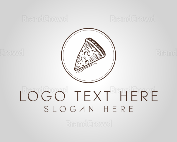 Handmade Pizza Pizzeria Logo