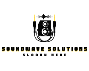Audio - Speaker Music Audio logo design