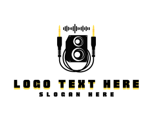 Sound Wave - Speaker Music Audio logo design