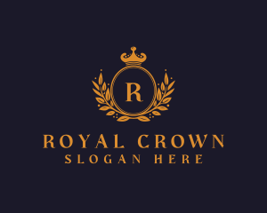 Royal Wreath  Crown Monarch logo design