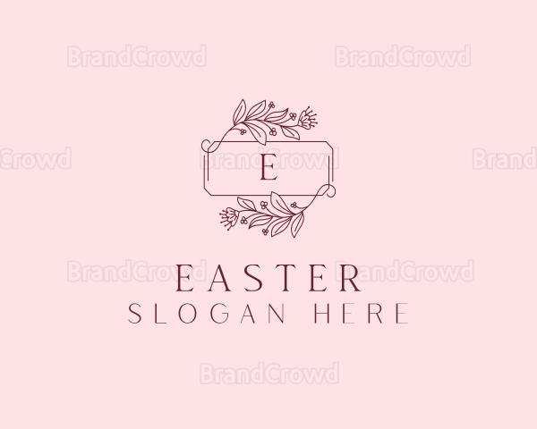 Floral Wreath Frame Logo