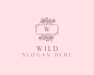 Floral Wreath Frame Logo