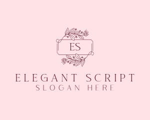 Floral Wreath Frame logo design