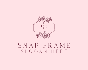 Floral Wreath Frame logo design