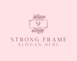 Floral Wreath Frame logo design