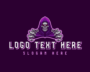 Halloween - Horror Grim Reaper logo design