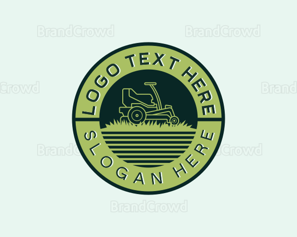 Lawn Mower Landscaping Logo