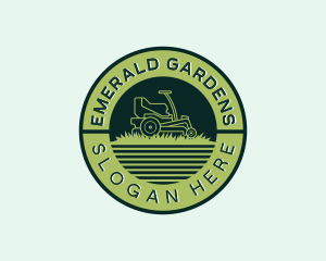 Lawn Mower Landscaping logo design