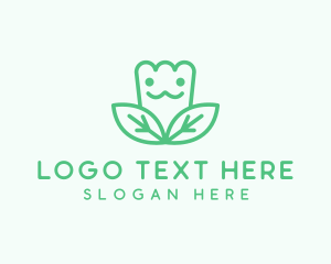 Cute - Tulip Flower Plant logo design