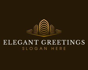 Elegant Building Real Estate logo design