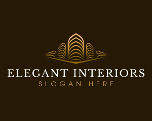 Elegant Building Real Estate logo design