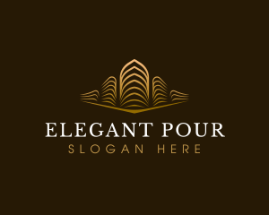 Elegant Building Real Estate logo design