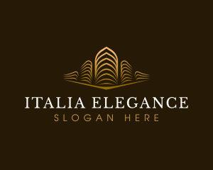 Elegant Building Real Estate logo design