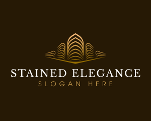 Elegant Building Real Estate logo design