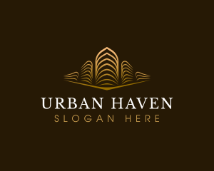 Elegant Building Real Estate logo design