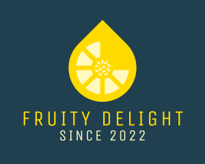 Fruity - Lemon Drop Juice logo design