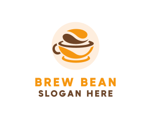 Coffee - Coffee Bean Cup logo design