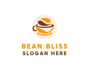 Coffee Bean Cup logo design