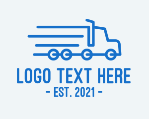 Trucking Company - Fast Cargo Truck logo design