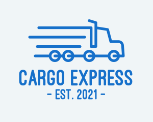 Fast Cargo Truck logo design