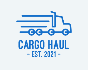 Fast Cargo Truck logo design