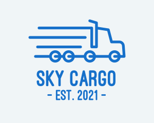 Fast Cargo Truck logo design