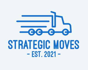 Fast Cargo Truck logo design