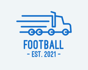 Moving - Fast Cargo Truck logo design