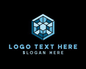 Cube - Hexagon Software Programming logo design