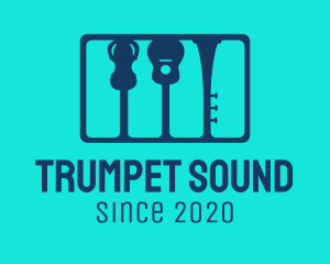 Trumpet - School Music Band logo design