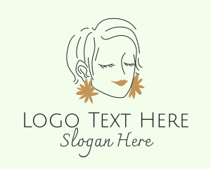 Beauty Woman Earrings Logo