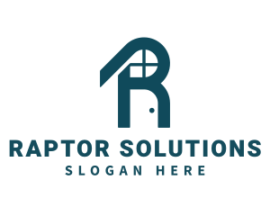 House Structure Letter R logo design