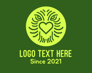 Mother Earth - Creature Face Heart logo design