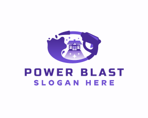 Housekeeping Power Wash logo design