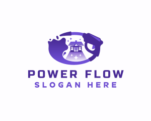 Housekeeping Power Wash logo design