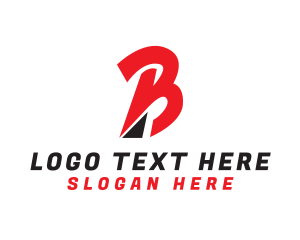 Hairdo - Red Retro B logo design