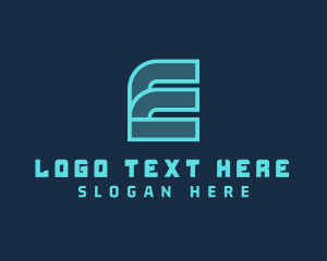 E Commerce - Cyber Gaming Letter E logo design