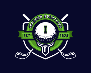 Golf Ball Tournament logo design