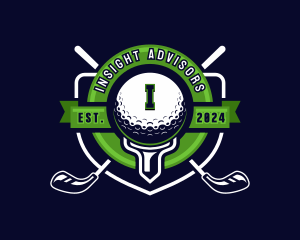 Golf Ball Tournament logo design