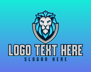 Stream - Lion Gaming Shield Mascot Avatar logo design