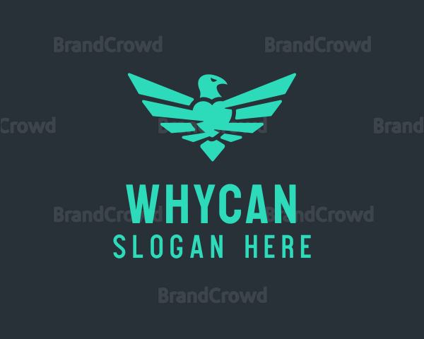 Eagle Heart Wings Logo