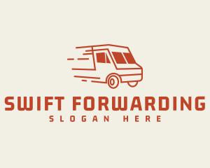 Fast Transport Truck logo design