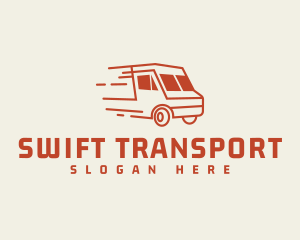 Fast Transport Truck logo design